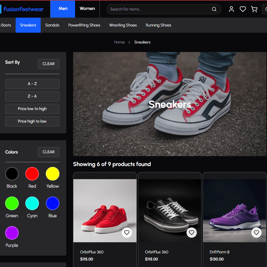 Footwear E-Commerce Store thumbnail